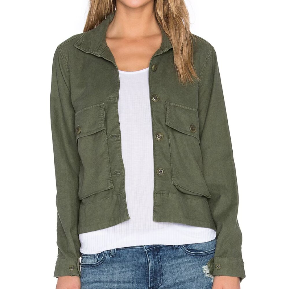 THE GREAT. Olive Utility Jacket